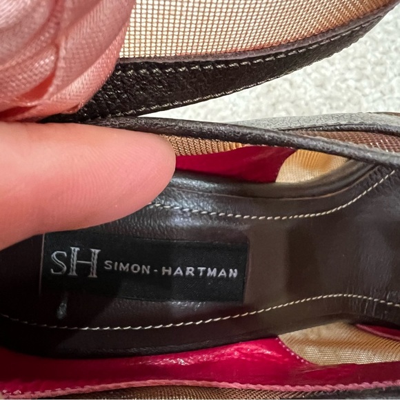 SIMON-HARTMAN London Women’s Heels Size EU 37 Brown Leather Stilettos Italy, - Picture 13 of 13